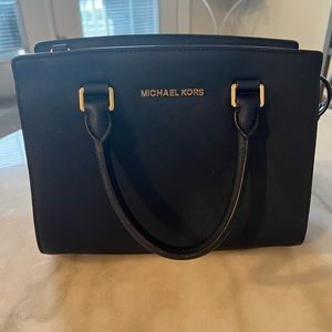 Navy blue Michael Kors purse
